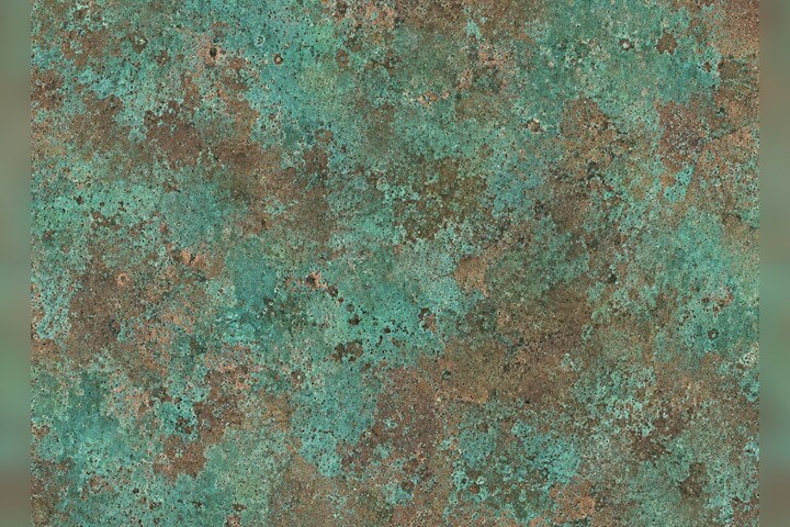 Oxidized Copper seamless tileable material preview