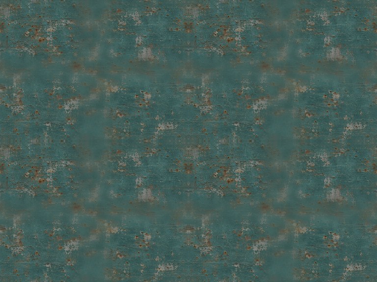 Weathered teal steel seamless tileable material preview
