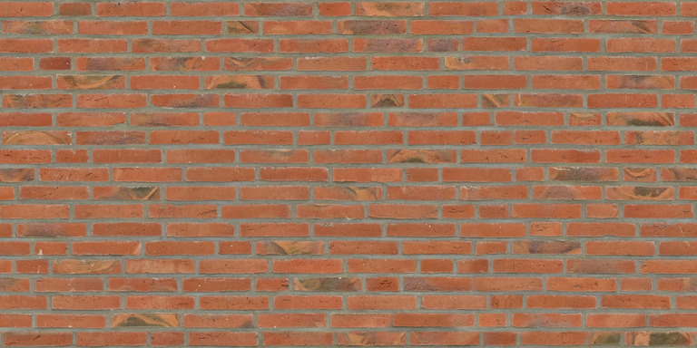Orange Brick with Gray Mortar texture