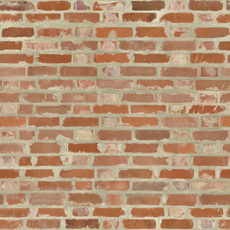 Mortar-Washed Red Brick texture