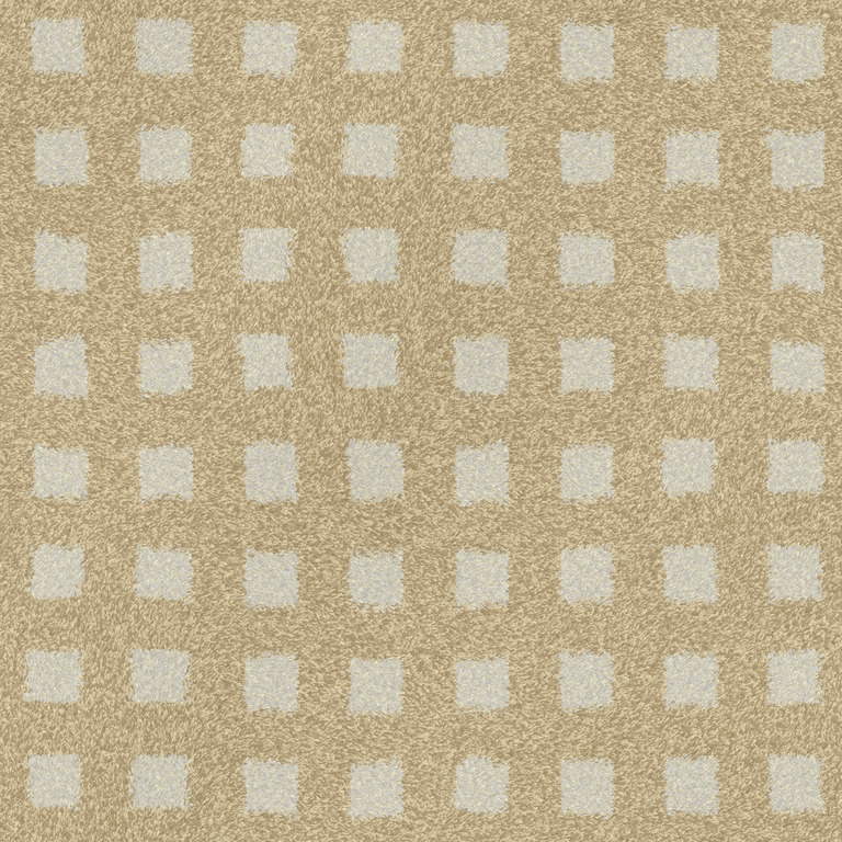 Cream Square-Pattern Carpet texture