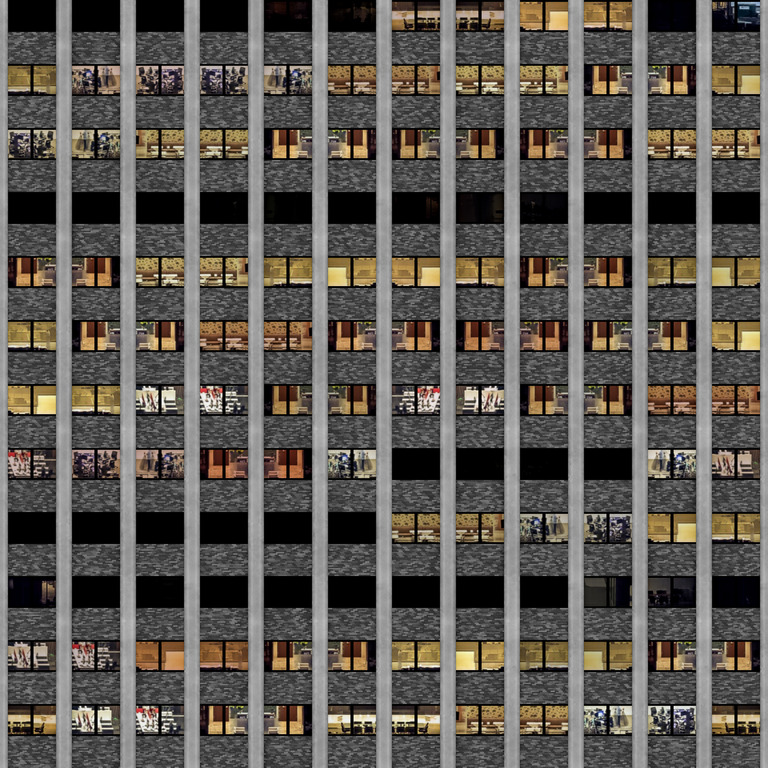 Warm-Lit Tower Facade texture