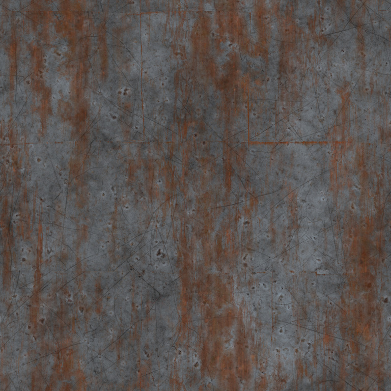 Rust-Streaked Metal Panels texture