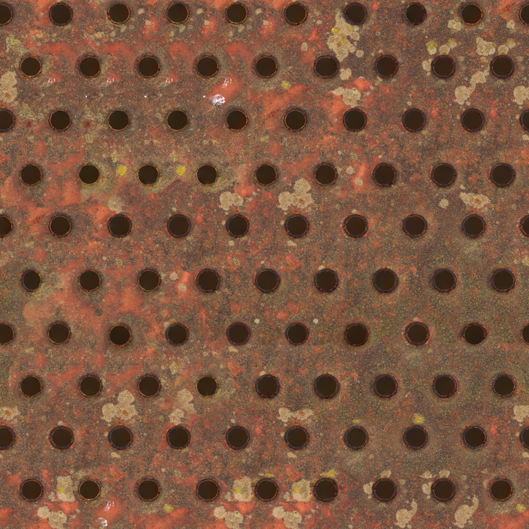 Rusty Perforated Walkway texture