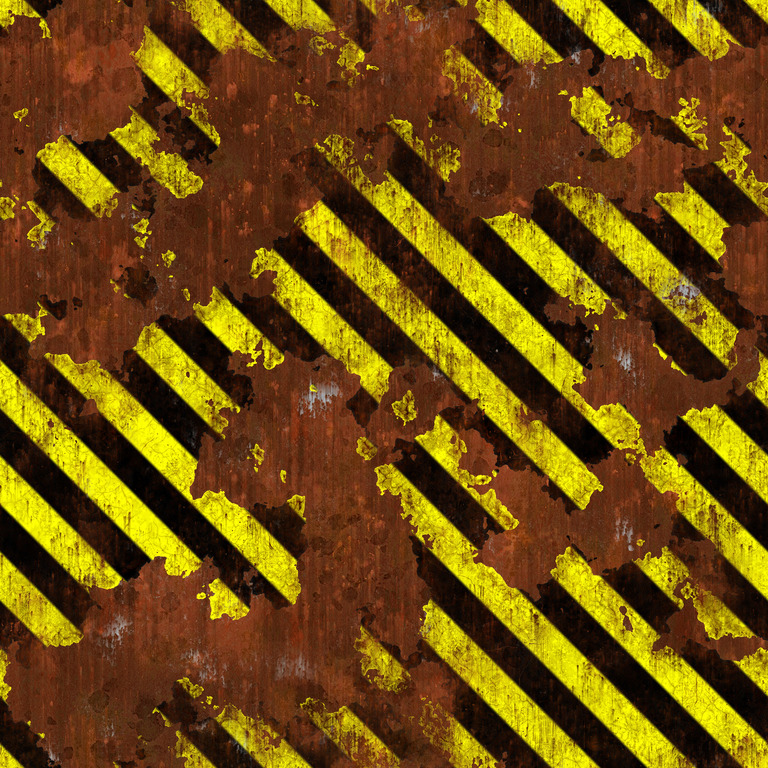 Rusted Hazard Stripes texture