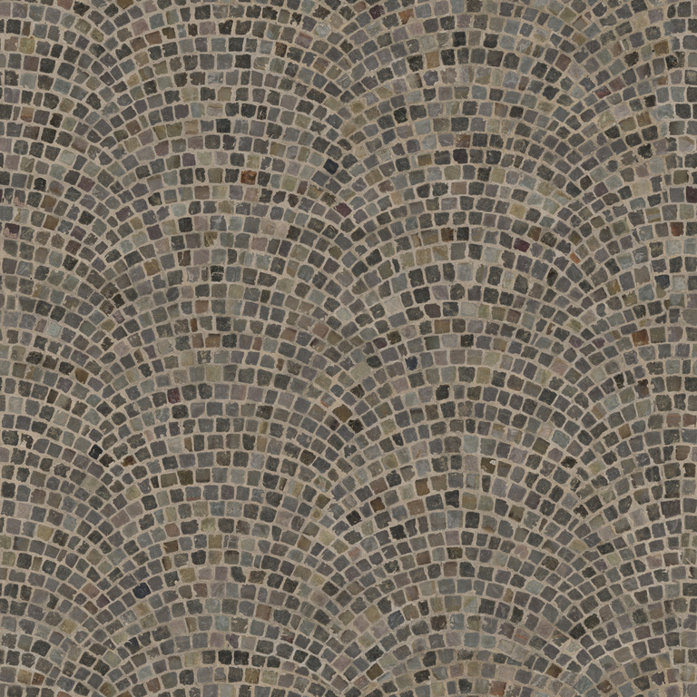 Small Gray Fan Cobblestones texture