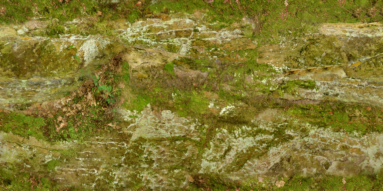 Mossy Layered Rock texture