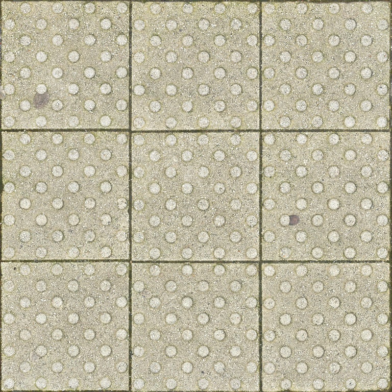 Weathered Dotted Tactile Paving texture
