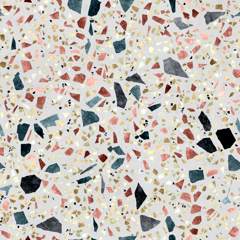Multicolor Chip Terrazzo texture