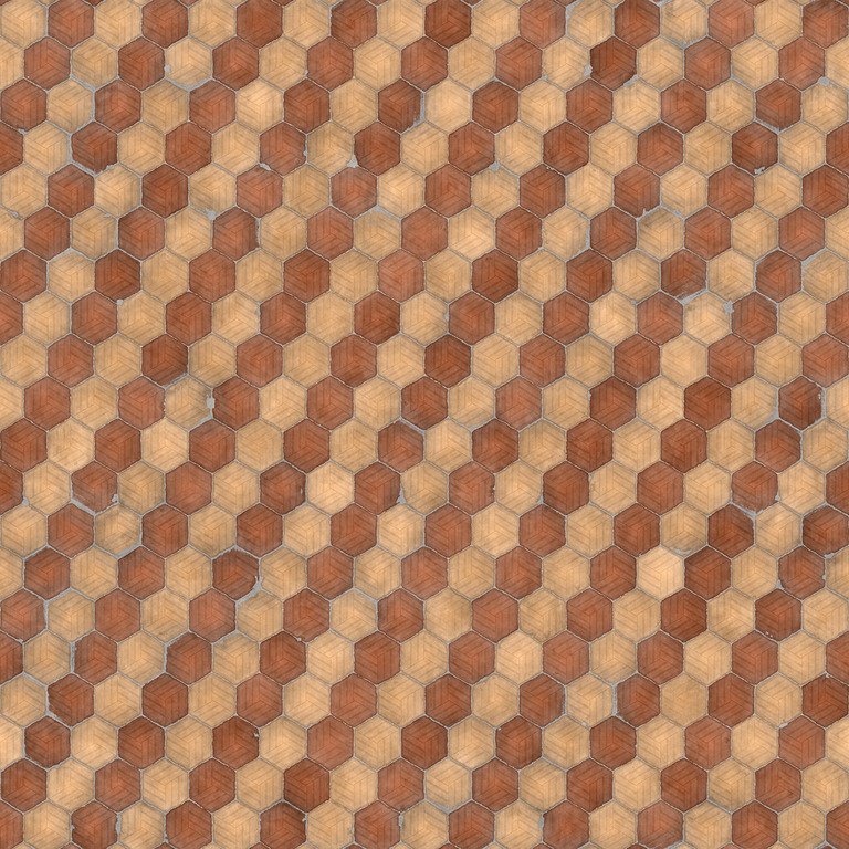 Warm Hexagon Mosaic texture