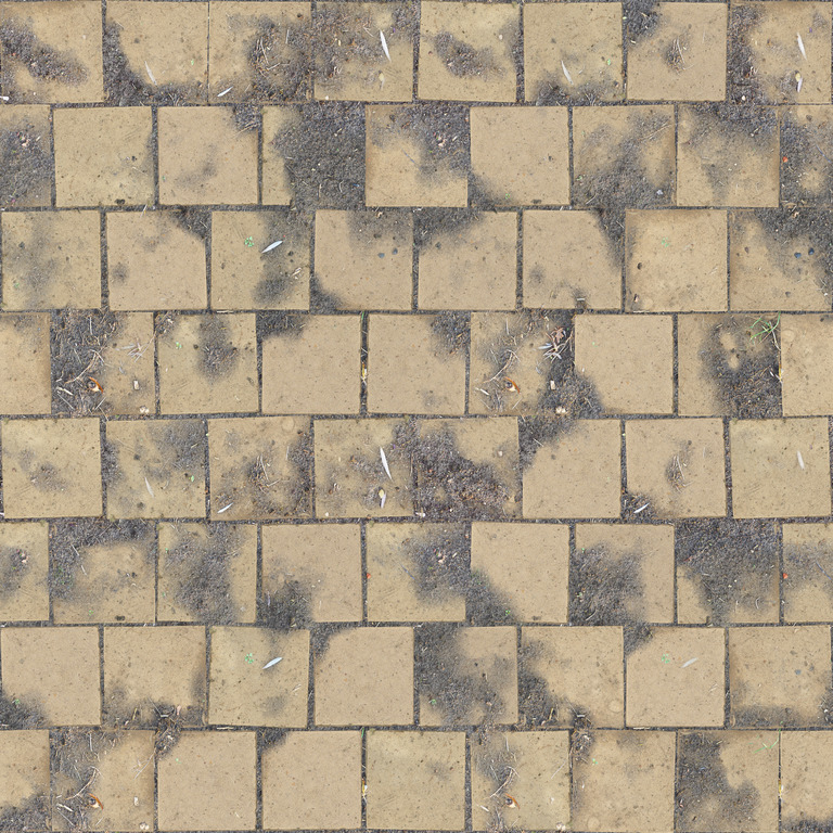 Stained Cream Tile Grid texture