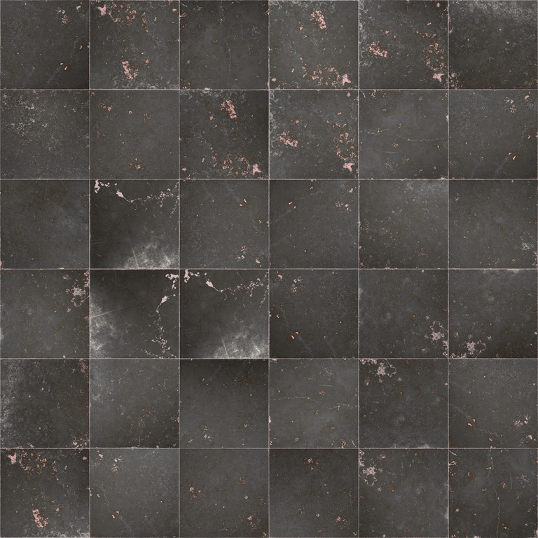 Stained Charcoal Rectangular Tiles texture