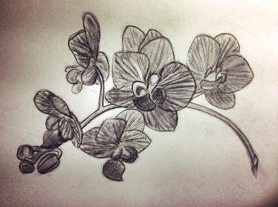 Charcoal flower