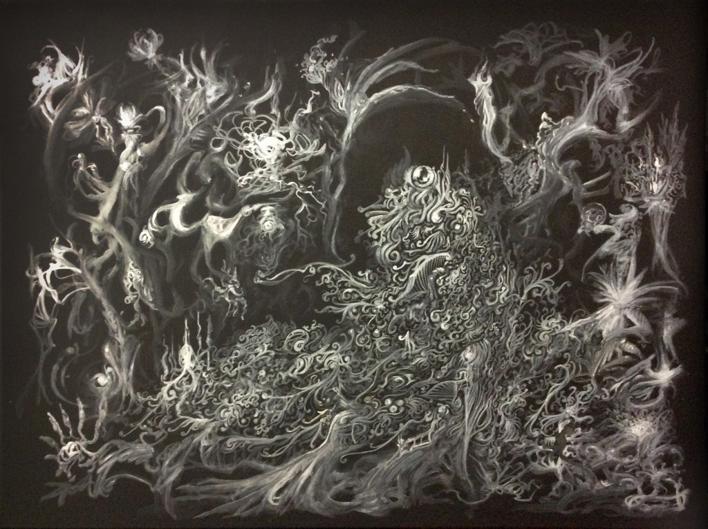 Ancient Natural Trap Cave 18" x 24" oil