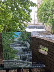 Vermillion Falls painting preview