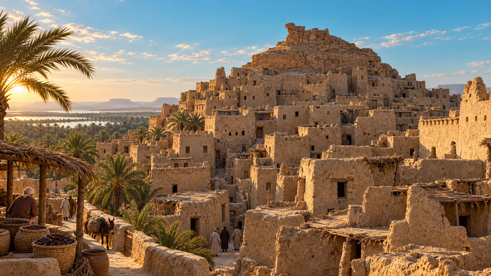 AI-assisted historical reconstruction of Shali: The Town Built Like a Cliff; not an archival photograph. Interpretive details may differ from the historical record.