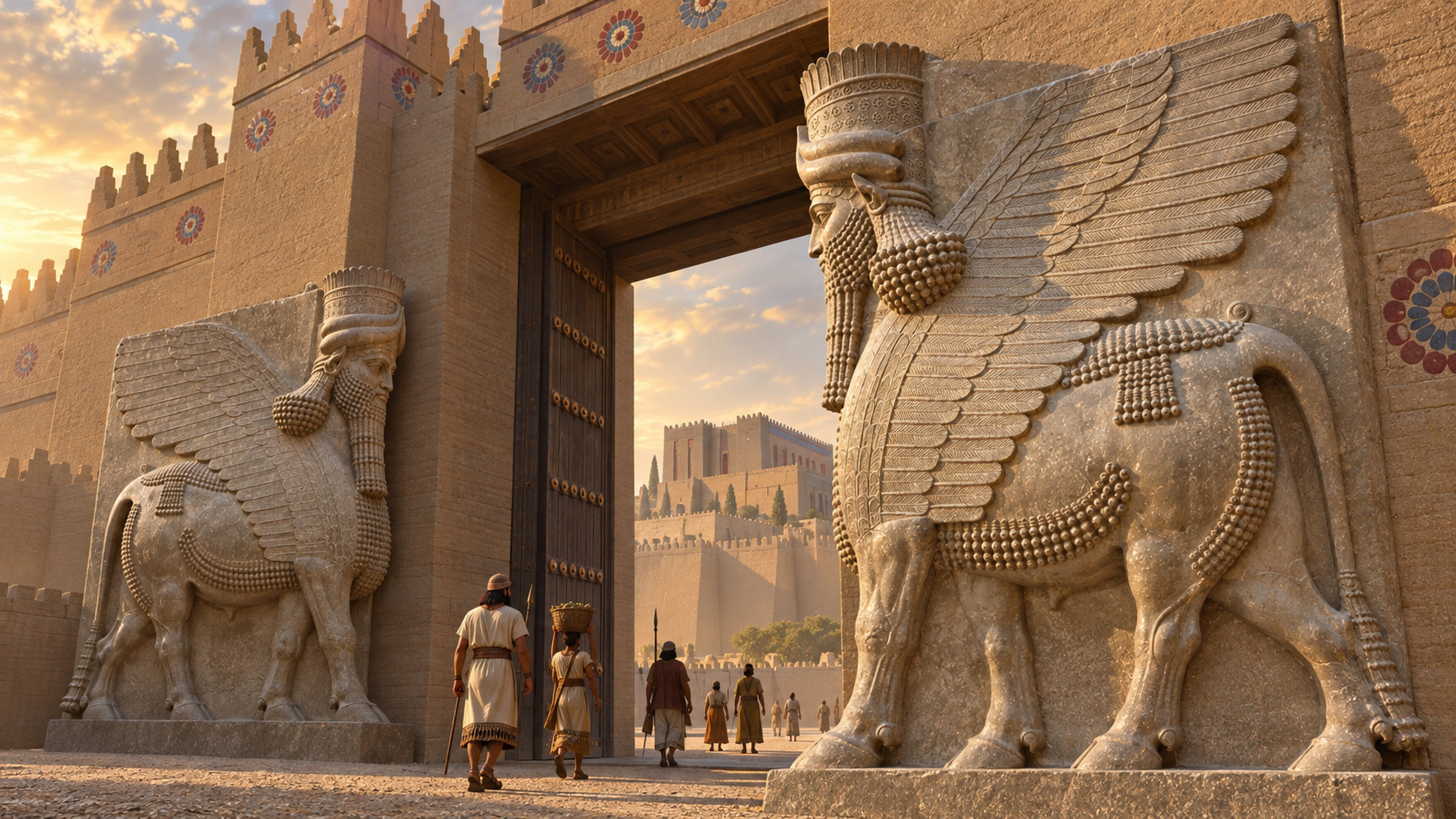 AI-assisted historical reconstruction of The Capital on a Fortified Platform; not an archival photograph. Interpretive details may differ from the historical record.