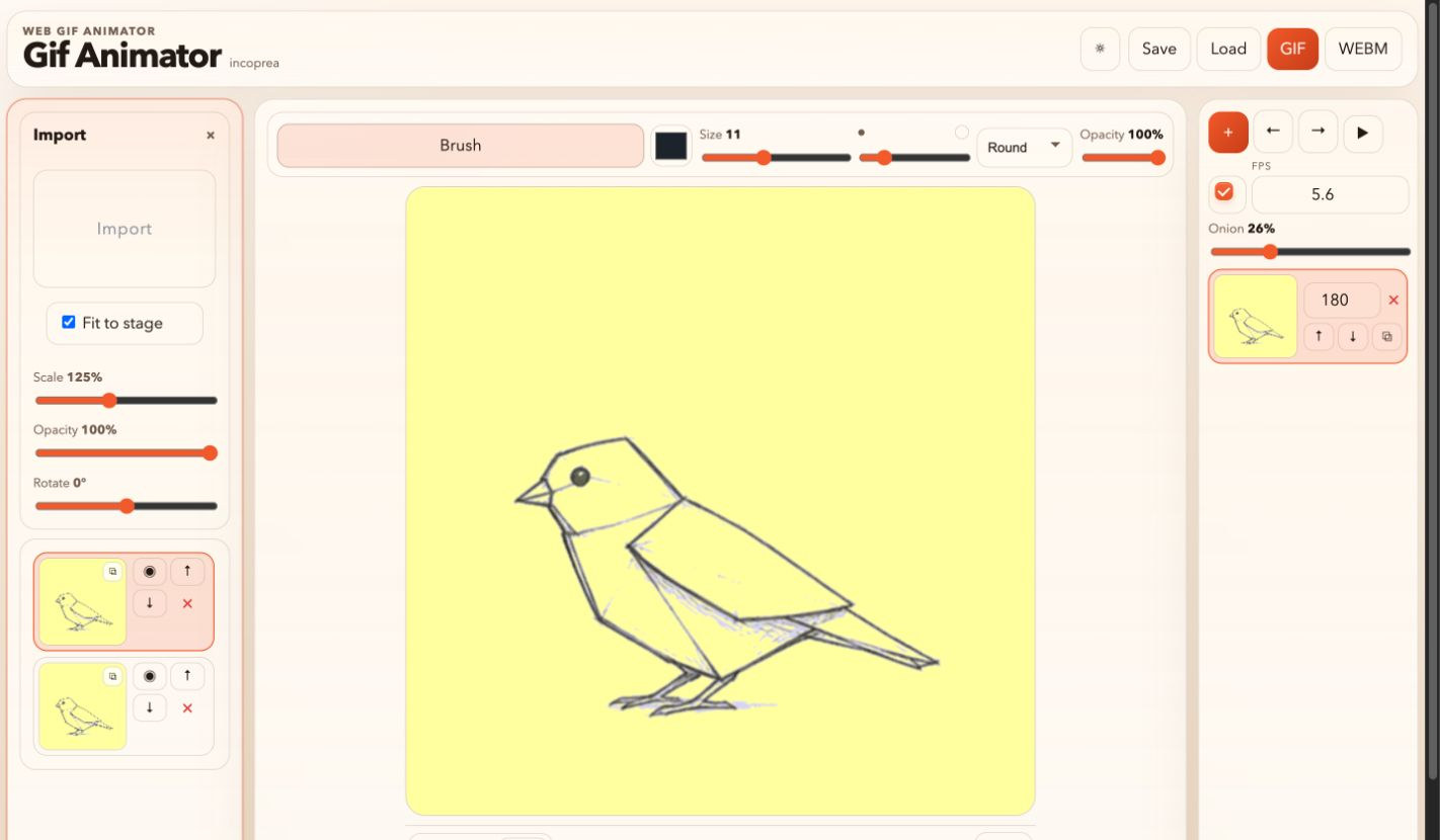 GIF Animator application screenshot
