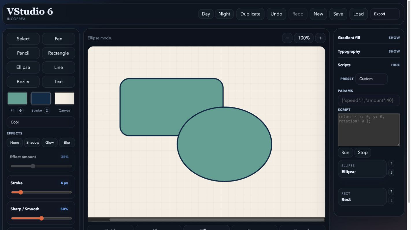 Vector Studio 6 application screenshot