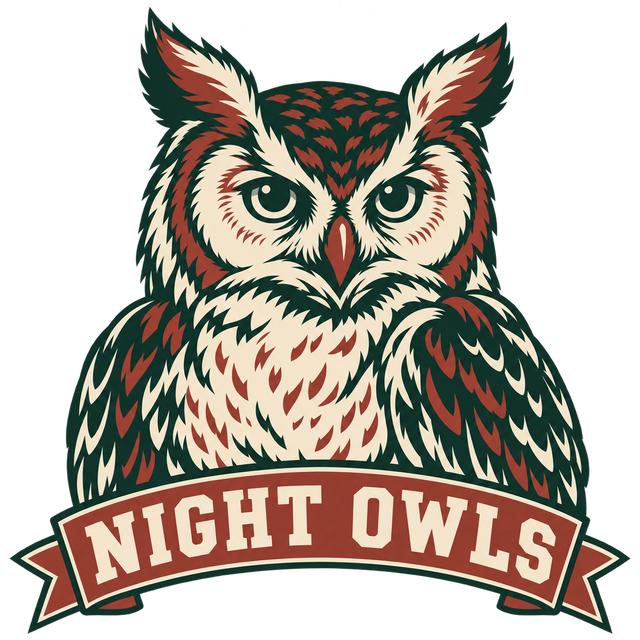 Red Pines Night Owls mascot